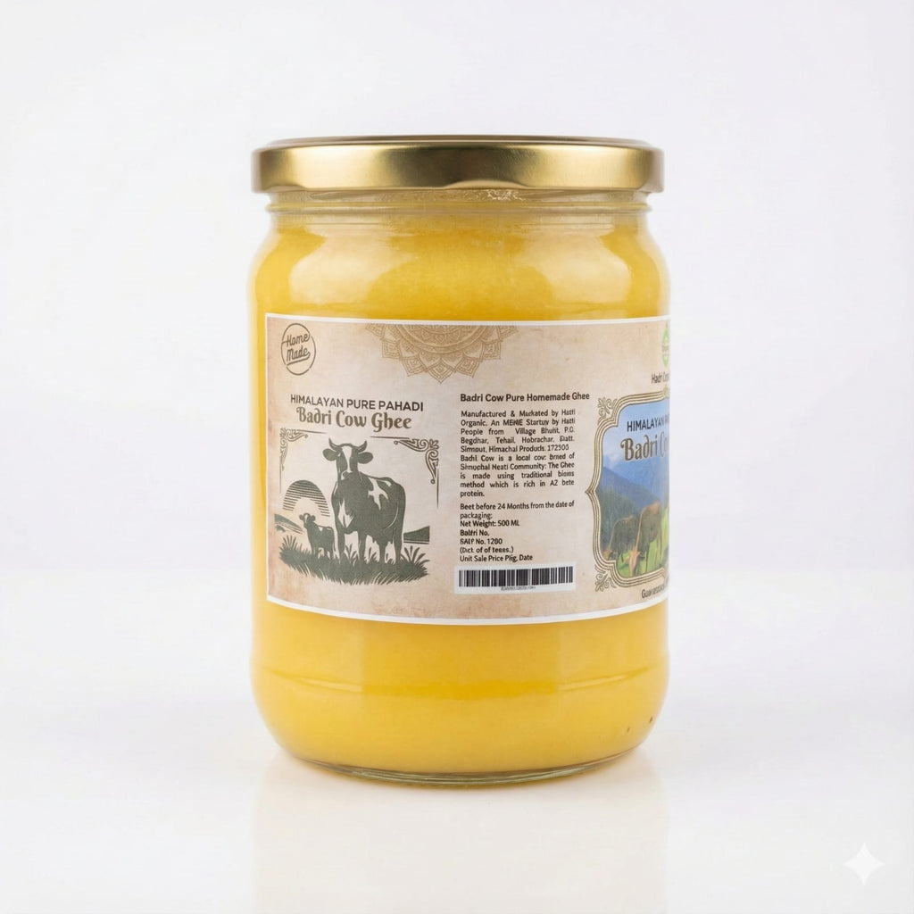 Badri Cow Ghee 500ml – A2 Bilona Himalayan Ghee, Natural & Pure