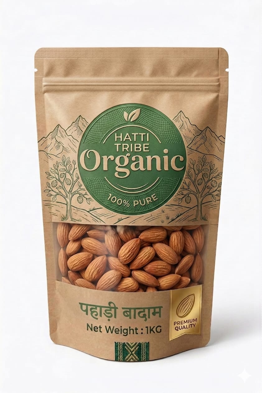 Pahadi Badam (Himalayan Almonds) – Raw, Natural, Unpolished | 1KG