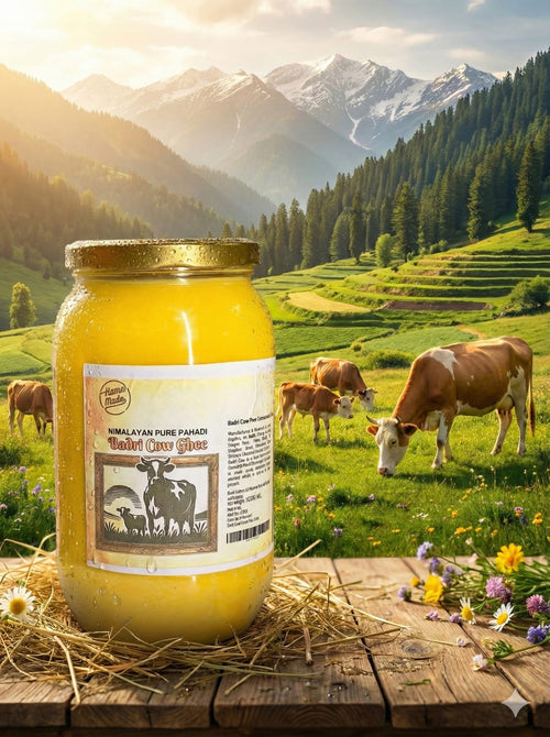 Badri Cow Ghee 1000ml – A2 Bilona Himalayan Ghee, Pure & Chemical-Free